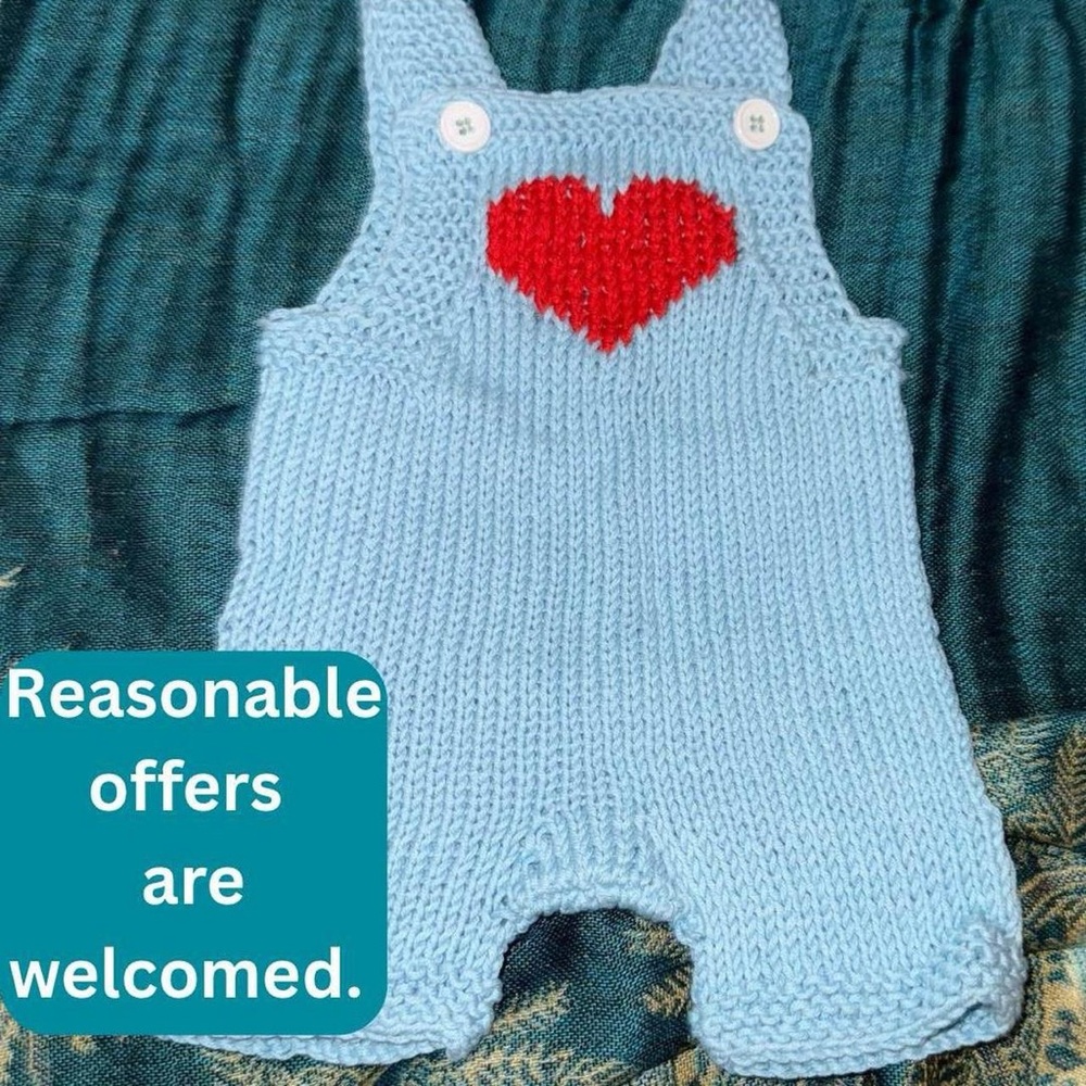 Blue and Red Heart Kids Bodysuit